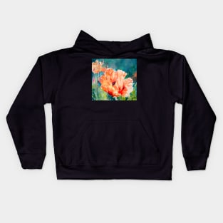 Poppies and Allium Kids Hoodie